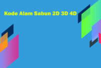 Kode Alam Sabun 2D 3D 4D